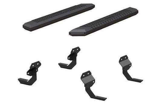 Aries 2556011 2017-2023 Ford F250/F350 Super Duty AdvantEDGE 5 1/2" X 53" Black Aluminum Side Bar Running Boards