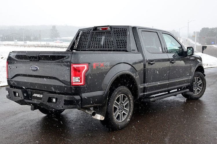 Aries 2556014 1999-2016 Ford F250/F350 Super Duty AdvantEDGE 5 1/2" X 75" Black Aluminum Side Bar Running Boards