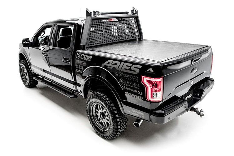 Aries 2556048 2008-2016 Ford F250/F350/F450 Super Duty AdvantEDGE 5 1/2" X 91" Black Aluminum Side Bar Running Boards