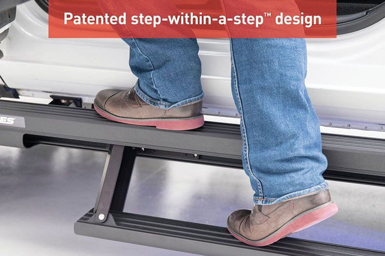 Aries 3025179 2015-2018 Ford F250/F350/F450 Super Duty ActionTrac 83.6" Powered Running Boards
