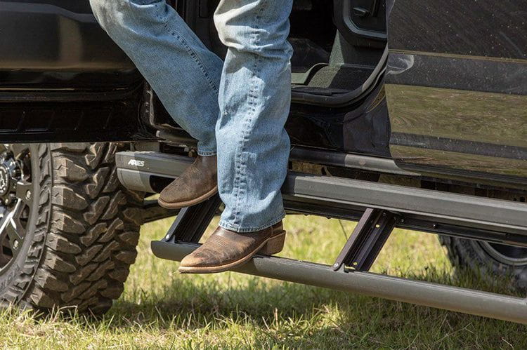 Aries 3025183 1999-2019 Ford F250/F350/F450 Super Duty ActionTrac 87.6" Powered Running Boards