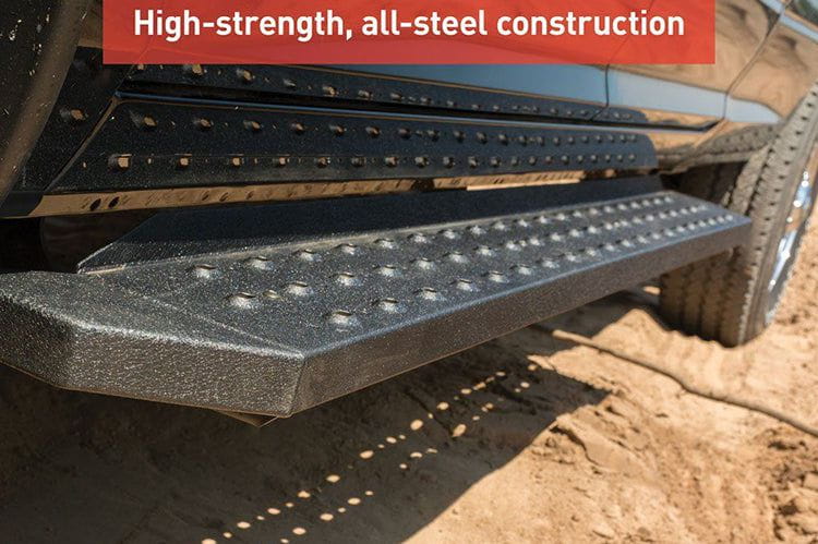 Aries C2885 2017-2022 Ford F250/F350/F450 Super Duty RidgeStep 6 1/2" X 85" Black Steel Running Boards