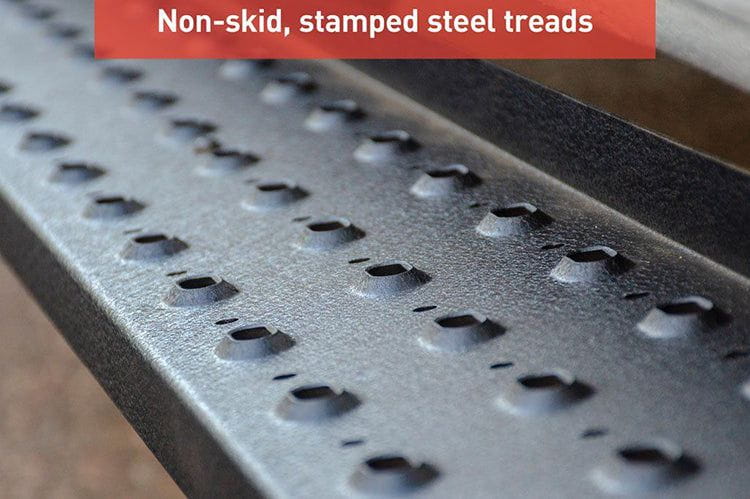 Aries C2885 2017-2022 Ford F250/F350/F450 Super Duty RidgeStep 6 1/2" X 85" Black Steel Running Boards