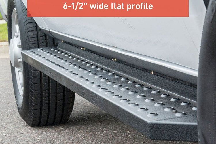 Aries C2885 2017-2022 Ford F250/F350/F450 Super Duty RidgeStep 6 1/2" X 85" Black Steel Running Boards