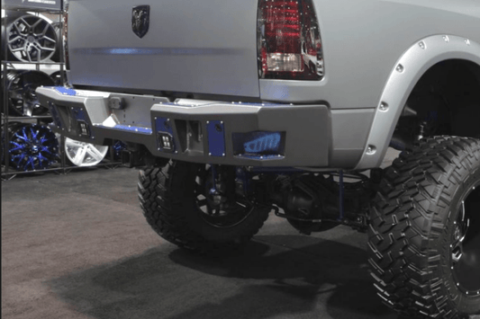 Bodyguard DFR10BYT Dodge Ram 2500/3500 2010-2018 A2 Rear Bumper With Sensor Light Cutouts