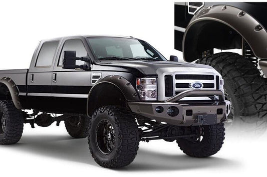 Bushwacker 20047-02 Ford F250/F350/F450 Super Duty 2008-2010 Cutout Style 2PC Front Fender Flares