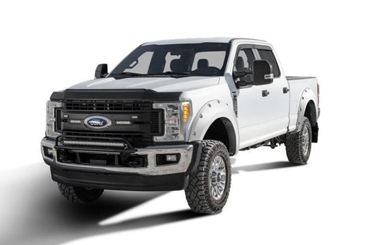 Bushwacker 20942-12 Ford F250/F350/F450 Super Duty 2017-2022 Pocket Style Color Oxford White Smooth Finish 4PC Fender Flares