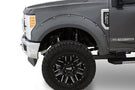 Bushwacker 20942-32 Ford F250/F350/F450 Super Duty 2017-2022 Pocket Style Color Agate Black Met Smooth Finish 4PC Fender Flares