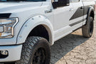 Bushwacker 20942-32 Ford F250/F350/F450 Super Duty 2017-2022 Pocket Style Color Agate Black Met Smooth Finish 4PC Fender Flares