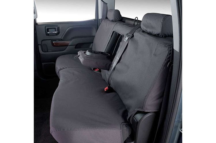 Covercraft SS3477PCCH 2019-2022 Ford F250/F350/F450/F550 Super Duty Charcoal Polycotton SeatSaver Custom Seat Covers