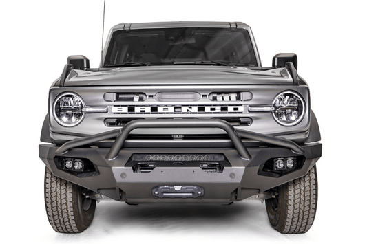 Fab Fours FB21-X5252-1 Ford Bronco 2021-2025 Matrix Front Bumper Winch Ready Pre-Runner Guard