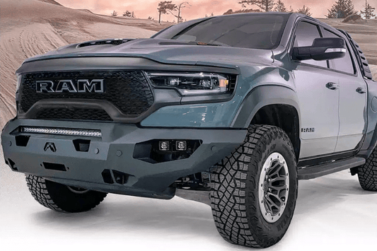 Fab Fours DX21-X5551-1 Matrix Front Bumper for 2021–2024 Ram 1500 TRX, Winch Ready, No Guard Design