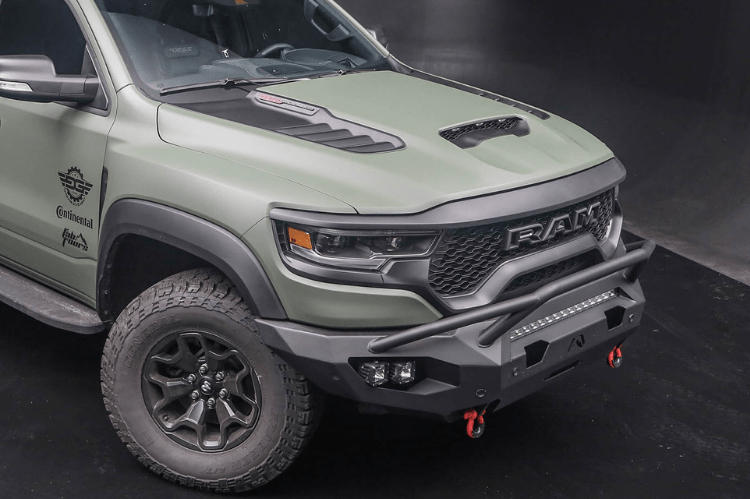 Fab Fours DX21-X5552-1 Matrix Series Front Bumper for Ram TRX 2021–2024, Winch Ready with Pre-Runner Guard