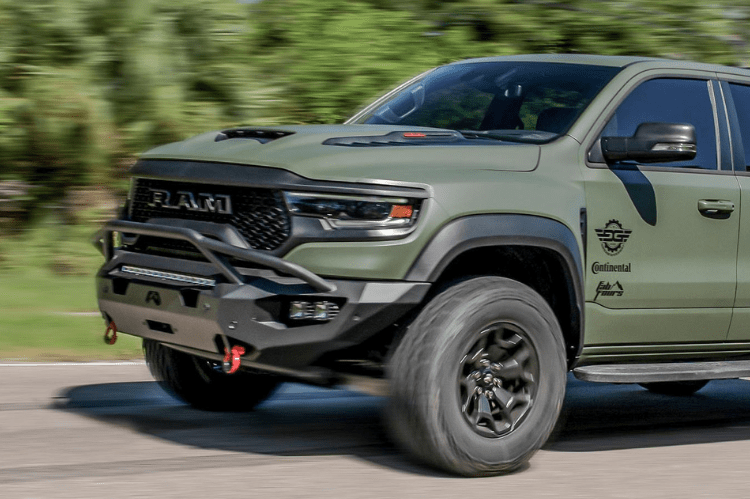Fab Fours DX21-X5552-1 Matrix Series Front Bumper for Ram TRX 2021–2024, Winch Ready with Pre-Runner Guard