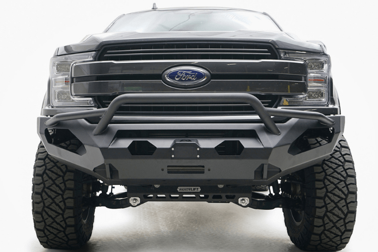 Ford F150 2018-2020 upgraded with Fab Fours FF18-X4552-1 Matrix front bumper and sturdy pre-runner guard