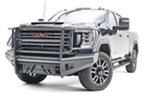Fab Fours GM20-Q5060-1 Black Steel Elite Front Bumper with Full Guard and Sensor Compatibility for GMC Sierra 2500/3500 2020–2023 – rugged heavy-duty front protection.