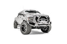 Fab Fours GR2900-1 Grumper Front Bumper for 2016–2018 Dodge Ram 2500/3500, featuring aggressive design, winch-ready capability, and integrated sensor holes for rugged off-road performance.