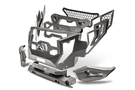 Fab Fours GR3900-1 Grumper front bumper on 2019–2022 GMC Sierra 1500, winch-ready with integrated sensor holes and aggressive grille design