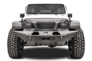 Fab Fours GR4610-1 Grumper full width front bumper on 2018-2024 Jeep Wrangler JL, aggressive all-in-one grille and bumper combo for extreme off-road protection and style