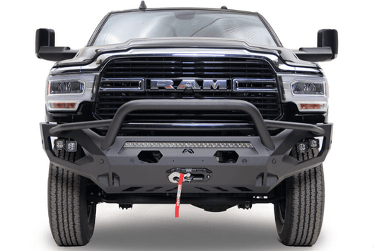 Fab Fours DR19-X4452-1 Dodge Ram 2500/3500 2019-2025 Matrix Front Bumper Winch Ready Pre-Runner Guard