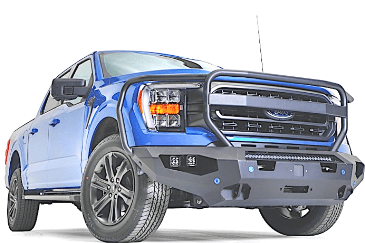 Fab Fours FF21-X4750-1 Matrix Front Bumper with Full Guard for 2021–2023 Ford F150, Winch Ready, Heavy-Duty Off-Road Protection