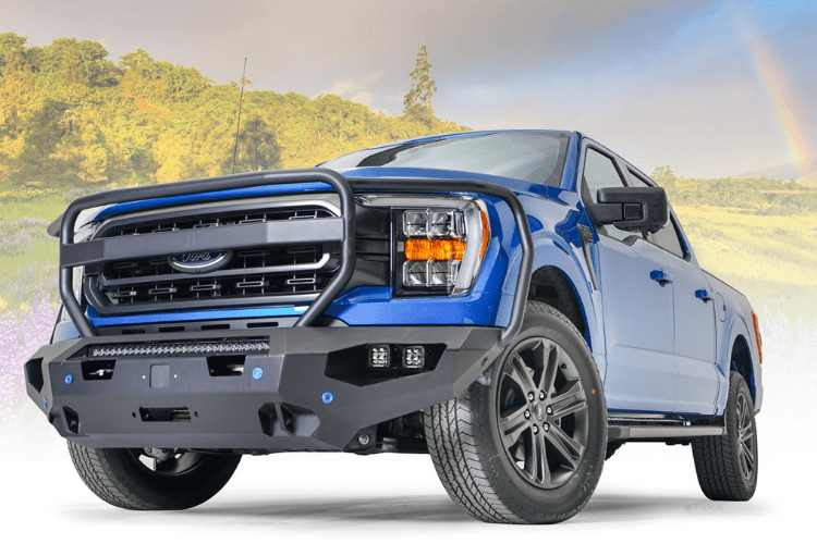 Fab Fours FF21-X4750-1 Matrix Front Bumper with Full Guard for 2021–2023 Ford F150, Winch Ready, Heavy-Duty Off-Road Protection
