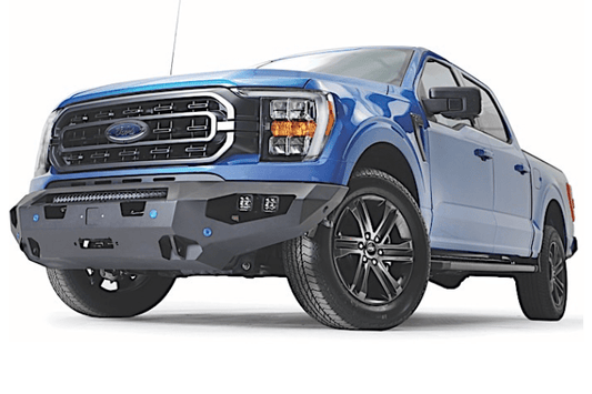 Off-road ready Fab Fours FF21-X4751-1 Matrix Front Bumper for 2021–2023 Ford F150, no guard design