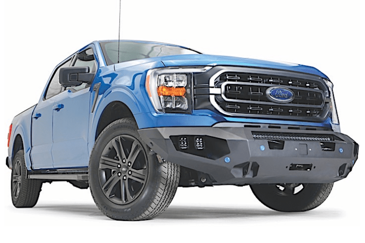 Off-road ready Fab Fours FF21-X4751-1 Matrix Front Bumper for 2021–2023 Ford F150, no guard design