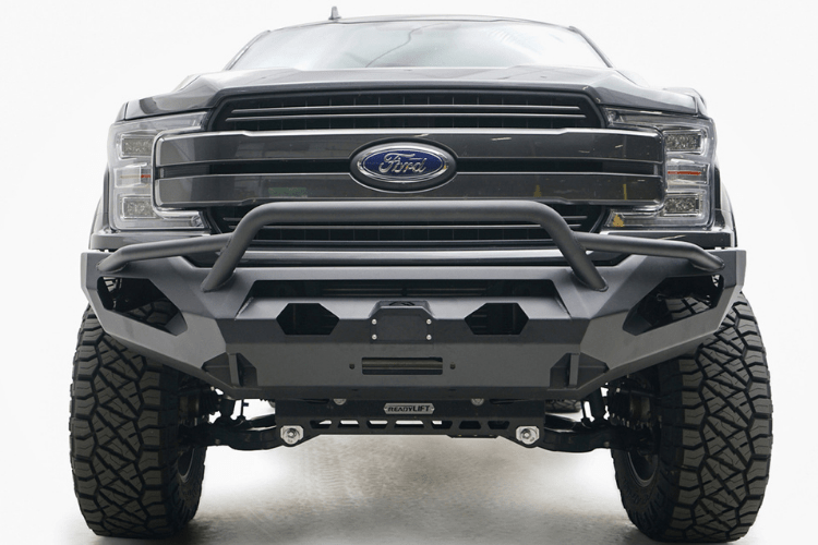 Fab Fours FF21-X4752-1 Matrix Front Bumper with Pre-Runner Guard for 2021–2023 Ford F150, Winch Ready, Off-Road Protection