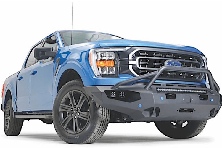 Fab Fours FF21-X4752-1 Matrix Front Bumper with Pre-Runner Guard for 2021–2023 Ford F150, Winch Ready, Off-Road Protection