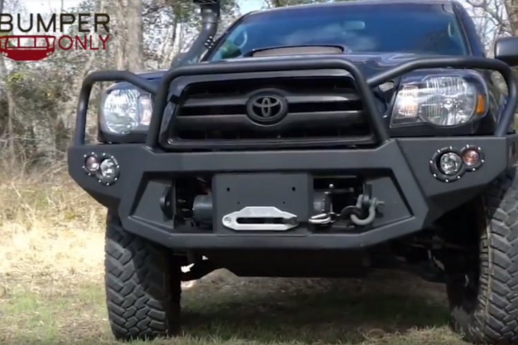 Fab Fours NT16-R3761-1 Nissan Titan XD 2016-2024 Black Steel Elite Front Bumper No Guard
