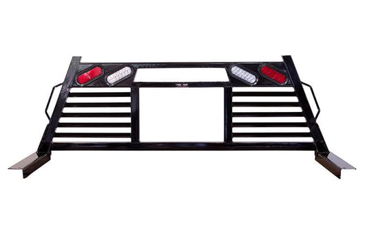 Frontier 110-11-7009 Ford F250/F350 Super Duty 2017-2023 HD Heavy Duty Open Window Incl. Lights One-Piece Welded Headache Rack