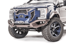Fab Fours GR4100-1 Front Bumper for 2017-2022 Ford F250/F350 Super Duty – Winch Ready, Sensor Compatible, Heavy-Duty Grumper Design