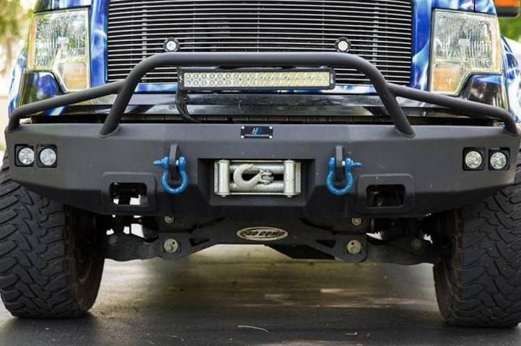 Hammerhead 600-56-0191 front bumper for Ford F250/F350 Superduty 2008-2010, winch ready pre-runner style front bumper in durable steel finish