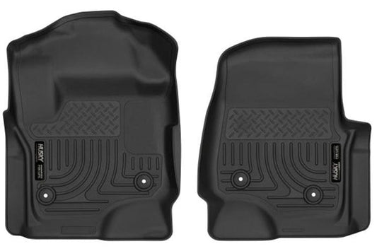 Husky X-Act Contour 2017-2023 Ford F250/F350/F450 Super Duty Front Floor Liner 52731 Black
