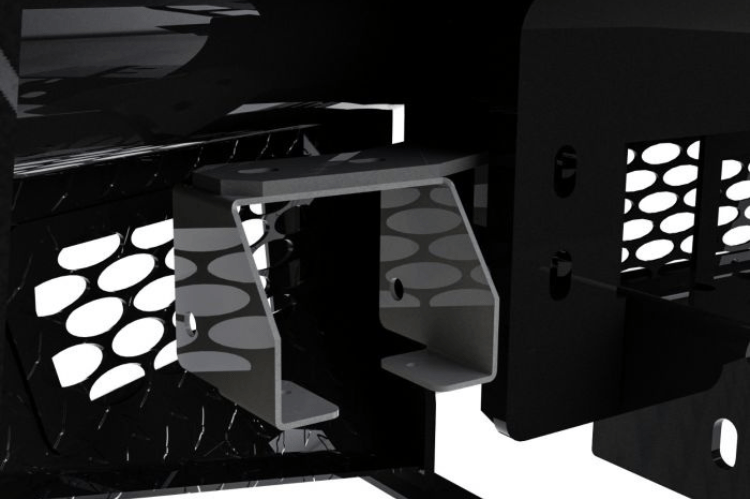 Heavy-duty Legend bumper FBF201BLR for Ford Superduty by Ranch Hand