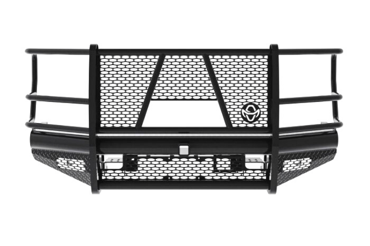 Ranch Hand FBF201BLRC Legend front bumper for 2017–2022 Ford F250/F350 Superduty, with camera access and durable black powder coat finish