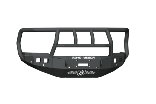 Road Armor Stealth 4192F2B 2019-2026 Dodge Ram 2500/3500 Front Bumper Winch Titan II Guard with 6 Sensors Textured Black