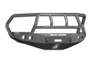 Road Armor 408R2B 2010-2018 Dodge Ram 2500/3500 Stealth Front Winch Ready Bumper Titan II Grille Guard, Black Finish and Square Fog Light Hole