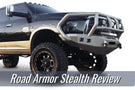 Road Armor 408R2B 2010-2018 Dodge Ram 2500/3500 Stealth Front Winch Ready Bumper Titan II Grille Guard, Black Finish and Square Fog Light Hole