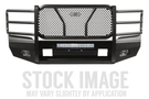 Steelcraft HD12260R heavy-duty front bumper with grille guard and hitch receiver for 2010–2018 Dodge Ram 2500 and 3500 trucks, rugged black steel off-road protection.