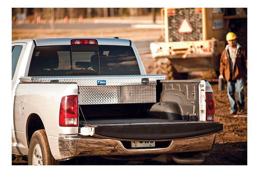 UWS SL-72-LP Ford F250/F350/F450 Super Duty 1999-2022 Bright Aluminum 72" Secure Lock Truck Tool Box With Low Profile