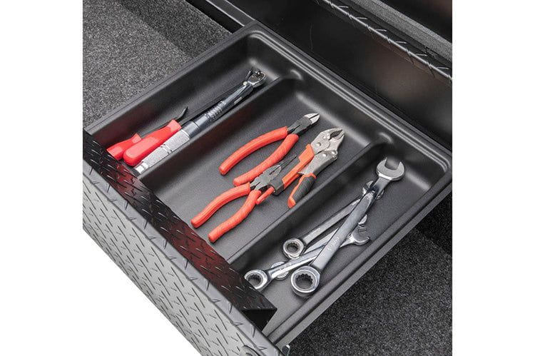 UWS SL-72-LP-MB Ford F250/F350/F450 Super Duty 1999-2022 Matte Black 72" Secure Lock Truck Tool Box With Low Profile