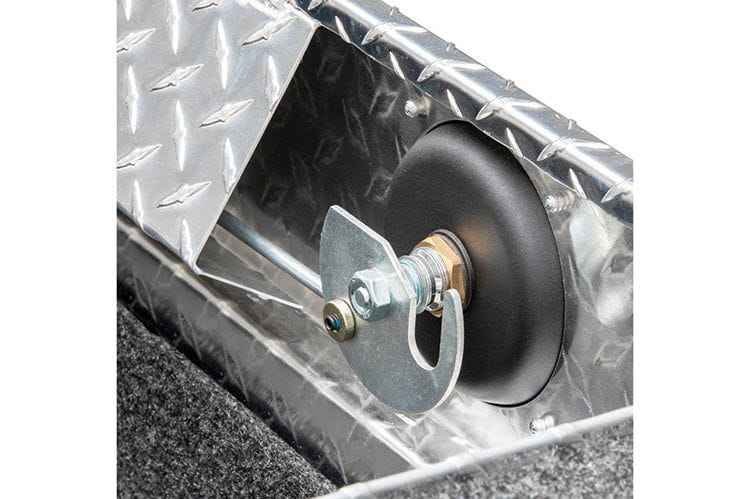 UWS SL-72-LP-R Ford F250/F350/F450 Super Duty 1999-2022 Bright Aluminum 72" Secure Lock Crossover Truck Tool Box With Low Profile