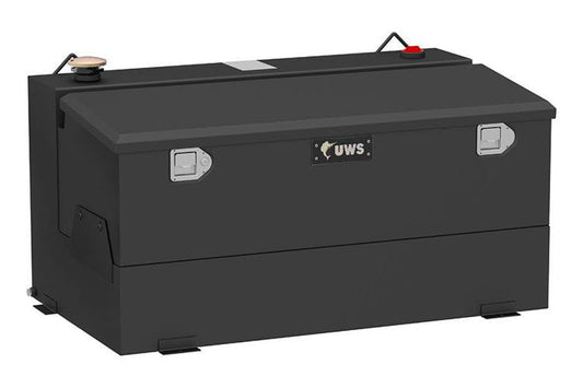 UWS ST-75-COMBO-MB Ford F250/F350/F450 Super Duty Matte Black 75-Gallon Steel Aluminum Combo Transfer Tank