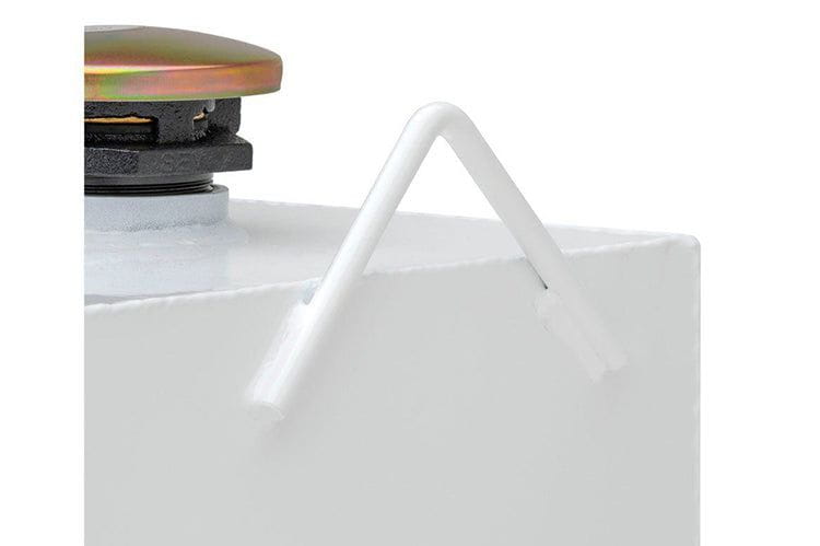 UWS ST-75-L-W Ford F250/F350/F450 Super Duty White 75-Gallon L-Shaped Steel Transfer Tank