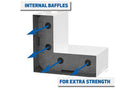 UWS ST-75-L-W Ford F250/F350/F450 Super Duty White 75-Gallon L-Shaped Steel Transfer Tank