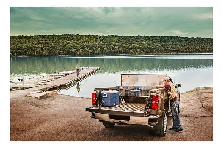 UWS TBS-72-LP Ford F250/F350/F450 Super Duty 1999-2022 Bright Aluminum 72" Crossover Truck Tool Box With Low Profile