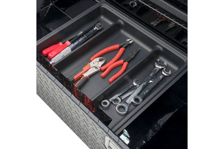 UWS TBS-72-LP-PH-B Ford F250/F350/F450 Super Duty 1999-2022 Gloss Black 72" Pull Handle Truck Tool Box With Low Profile