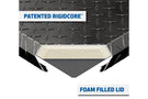 UWS TBS-72-SL-BLK Ford F250/F350/F450 Super Duty 1999-2022 Gloss Black Aluminum 72" Slim-Line Crossover Truck Tool Box